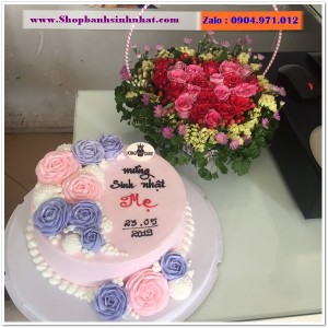 Combo Bánh Kem & Hoa Tươi - MM28